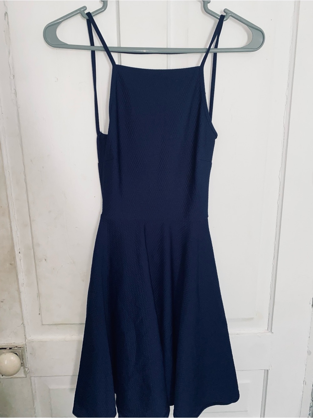 Oh My Love Navy Spaghetti Strap Mini Dress